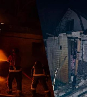 Внаслідок нічної атаки ворога на Київ постраждали троє людей