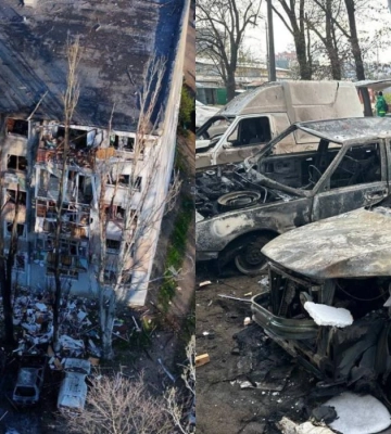 Горіли будинки та автомобілі: вночі «Шахеди» атакували Київ та Миколаїв, є постраждалі 