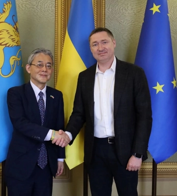 Посол Японії в Україні вперше офіційно приїхав до Львова