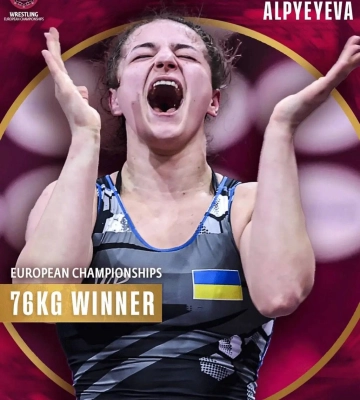 Анастасія Алпєєва з Волині стала чемпіонкою Європи з боротьби