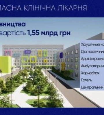 Миколаївська ОДА оголосила тендер на 615 млн грн для дитячої лікарні з підводними каменями для учасників