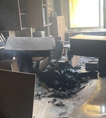 На Буковині затримали 19-річного хлопця, який проник у школу і підпалив кабінет директора