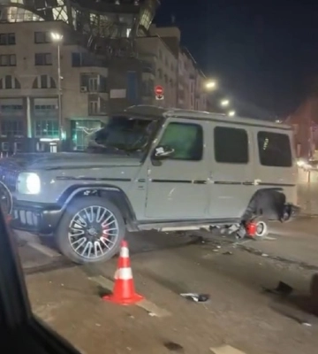 В Киеве разбили новейший заряженный &quot;Гелендваген&quot; за 10 миллионов (видео)