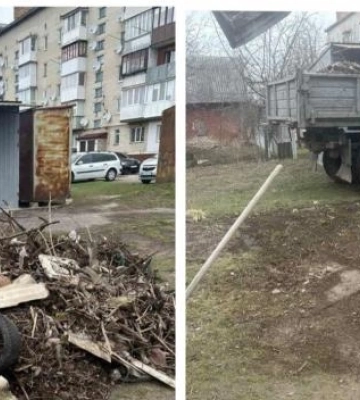 У Дубні прибрали сміттєзвалище біля будинків