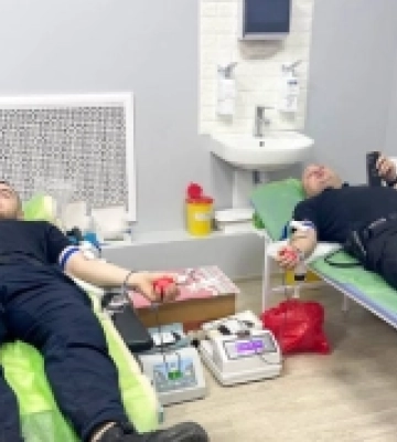 Поліцейські з Корця стали донорами крові
