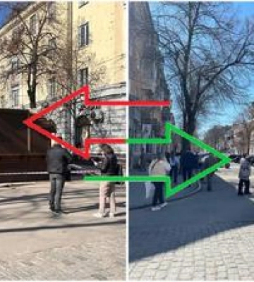 У центрі Полтави демонтували овочевий кіоск