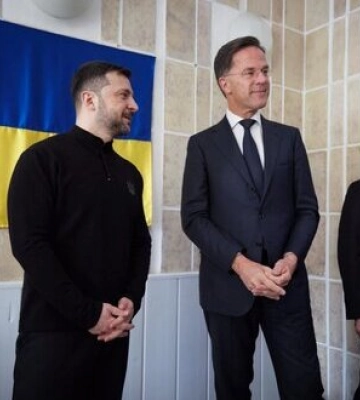 Зеленський і Рютте відвідали військовий шпиталь в Одесі, де відновлюються поранені захисники. ФОТОрепортаж