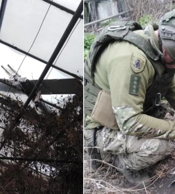 Небезпечна знахідка в теплиці: у Сумах поліція знешкодила ворожий дрон із міною