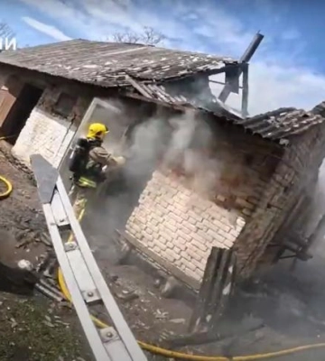 У селі на Дубенщині горіла господарська будівля (ВІДЕО)