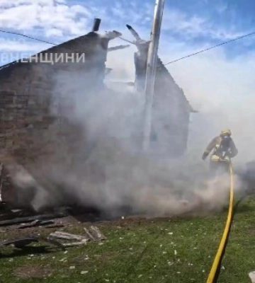 У Дубенському районі вогонь пошкодив господарську будівлю (ВІДЕО)