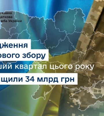 Руслан Кравченко: Надходження військового збору за перший квартал цього року перевищили 34 млрд гривень