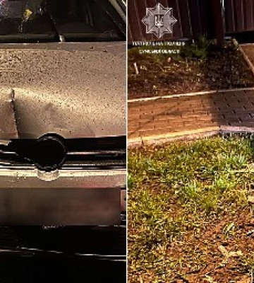 У Сумах сп'янілий водій не впорався з керуванням та вʼїхав у електроопору