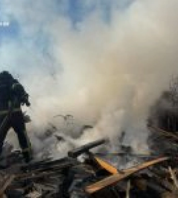 На Донеччині ліквідовано дві пожежі, що виникли після російських обстрілів у Лимані та Слов’янську