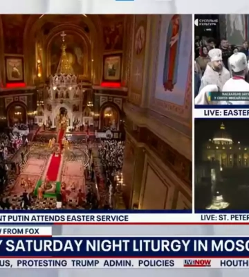 Fox News транслював богослужіння з Путіним у Москві і позначив Київ російським містом