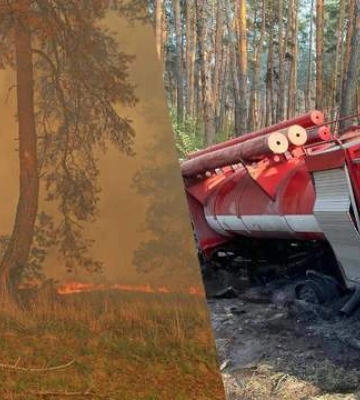 На Харківщині підірвався пожежний автомобіль під час гасіння: є постраждалі