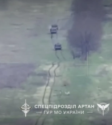ГУР вперше показало кадри знищення наступального угруповання ворога на Запорізькому напрямку