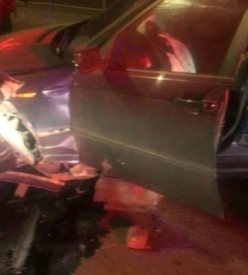 На Соборності у Луцьку п&#039;яний водій BMW серед ночі влупився у паркан