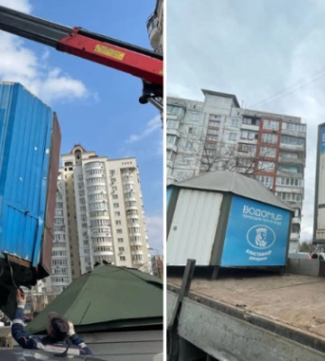 У Києві поблизу станції метро Почайна влаштували масовий демонтаж МАФів
