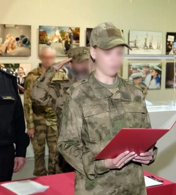 В оккупированном Мелитополе любители &quot;русского мира&quot; впервые присягнули на верность Росгвардии 