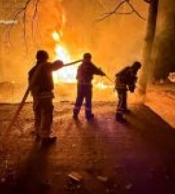 Рятувальники на Житомирщині ліквідували наслідки російської атаки