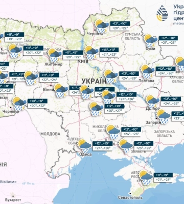 Похолодання прийде в Україну найближчими днями, скрізь пройдуть дощі з грозами