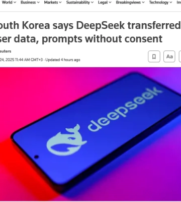 В Южной Корее обвинили DeepSeek в передаче данных пользователей без согласия - Reuters