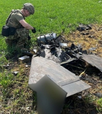 На Чернігівщині поліція знешкодила бойову частину російського БпЛА