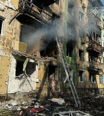 В Павлограде снова возросло количество раненых из-за удара по пятиэтажке