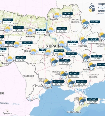 У Києві 24 квітня зафіксували рекордні +27, 4°