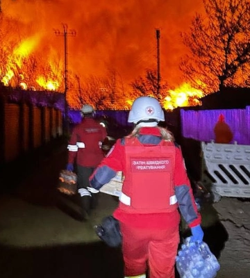 УЧХ допомагав ліквідувати наслідки російської атаки БпЛА в Одесі