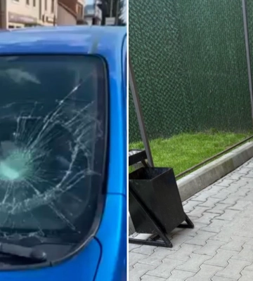 Хуліган на гарячому: в Ужгороді оперативно затримали зловмисника, що пошкодив авто