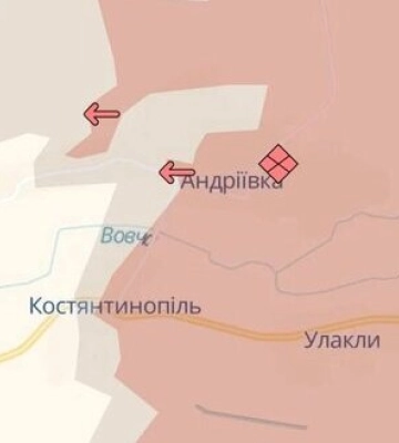 Оккупанты продвинулись возле Андреевки в Донецкой области, - DeepState. КАРТА