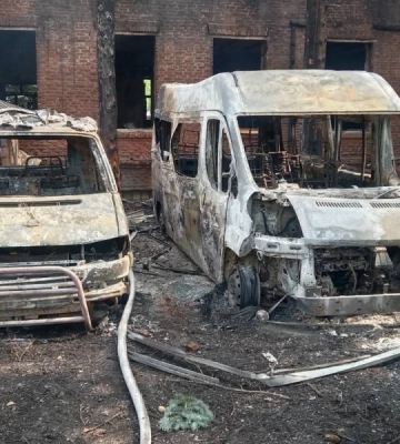 Атака російських дронів знищила базу медбатальйону «Госпітальєри» у Павлограді