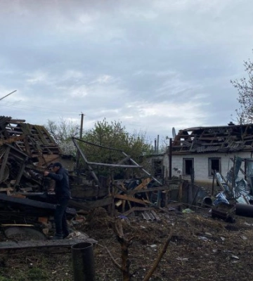 На Полтавщині унаслідок падіння уламків ворожого БпЛА пошкоджені будинки, троє людей постраждали
