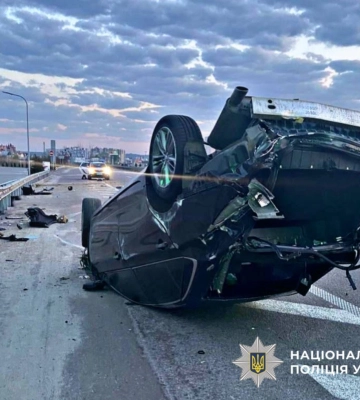 На Київщині втрапив у ДТП та перекинувся автомобіль Toyota, молодий водій не вижив
