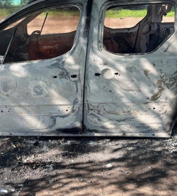 У Куп&#039;янську армія росіяни скинула вибухівку на цивільне авто - поранений чоловік