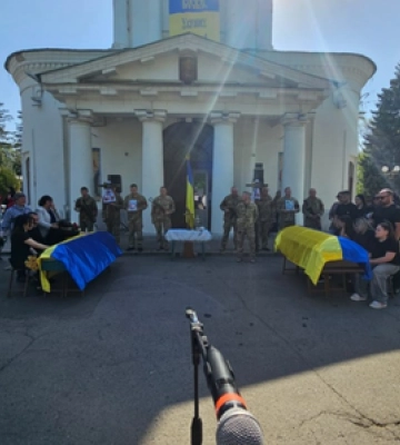 Полтавська громада провела в останню дорогу загиблих Героїв