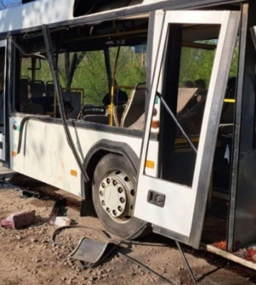В Марганце 54 пострадавших от удара дрона по автобусу, 31 в больнице - обладминистрация