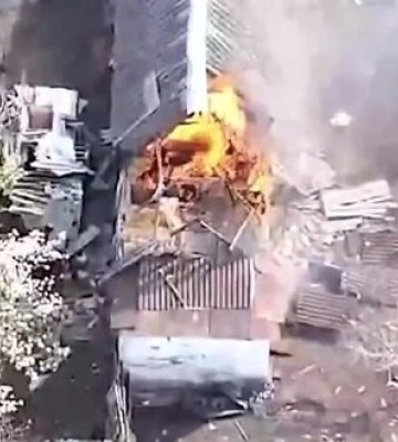 Сили оборони влучно атакували ворожі укриття, транспортні засоби і гармати окупантів на Харківщині. ВIДЕО
