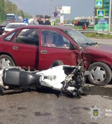 У Полтаві сталась ДТП за участі мотоцикла: є постраждалі