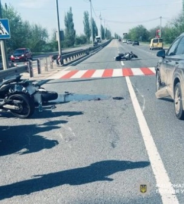 Зазнав травм водій мотоцикла – поліцейські встановлюють обставини ДТП поблизу Миколаєва