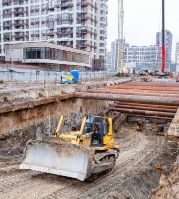 У Києві затопило ділянку будівництва метро на Виноградар, фото і відео