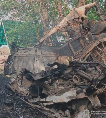 На Харківщині 22 квітня на міні підірвалося авто: водій загинув
