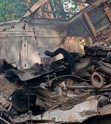 На Харківщині 22 квітня на міні підірвалося авто: водій загинув