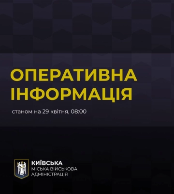 У повітряному просторі навколо Києва вночі було зафіксовано 11 ворожих БпЛА, - КМВА