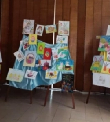 У Рожищі відкрили виставку малюнків дошкільнят «Великодній дивосвіт». ФОТО