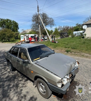 У Чигирині сталася ДТП на перехресті: мотоцикліст у лікарні (ФОТО)