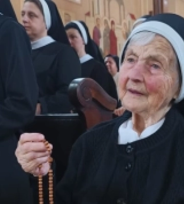 Померла найстаріша жителька Мукачівської громади – монахиня Ольга Ладжун. Їй було 106 років