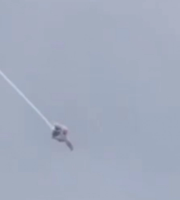 F-16 ВСУ сбил «Шахед» над Хмельнитчиной: видео удара