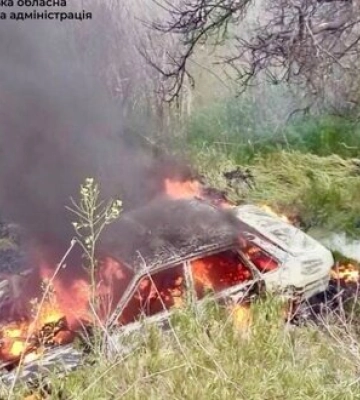 Російський дрон атакував авто в Запорізькій області, - ОВА